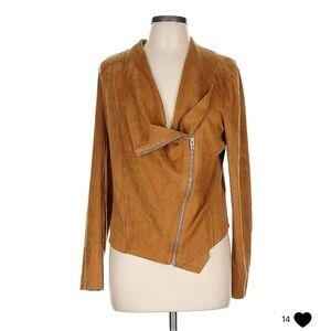 Blank NYC Jacket - perfect condition - Brown Tan Suede Moto Jacket